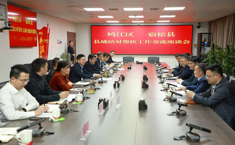 宿松縣來鳩江區對接縣域結對幫扶工作